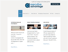 Tablet Screenshot of executiveadvantagellc.com